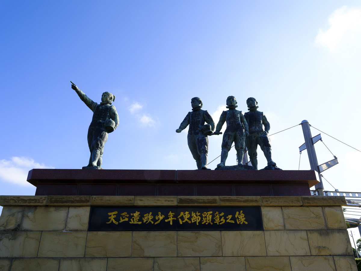 森園公園 ガラスの砂浜 (遣欧少年使節)