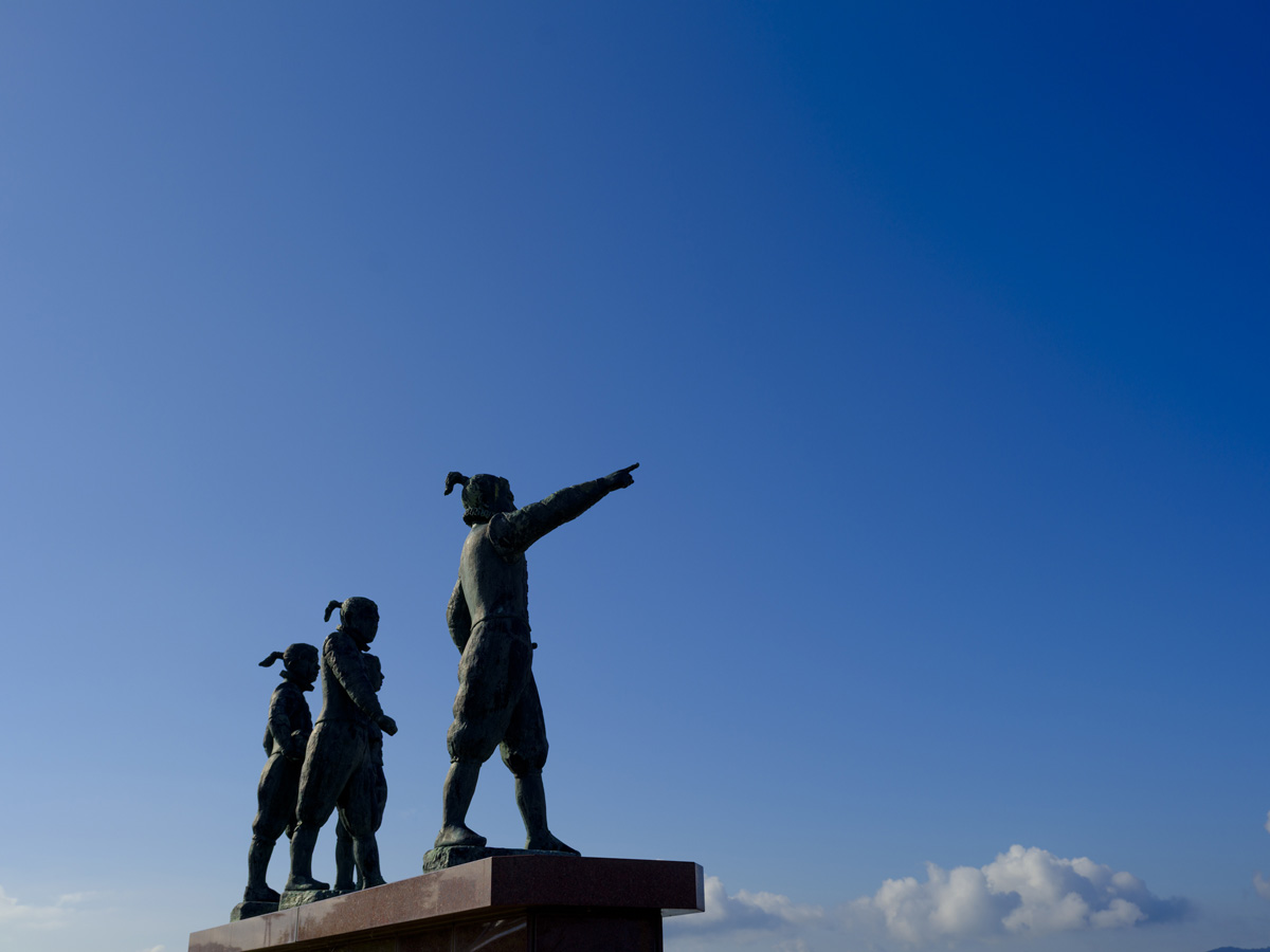 森園公園 ガラスの砂浜 (遣欧少年使節)